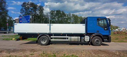 Алюмінієва бортова платформа - д/ш/в: 6400/2550/800мм на базі IVECO EuroCargo